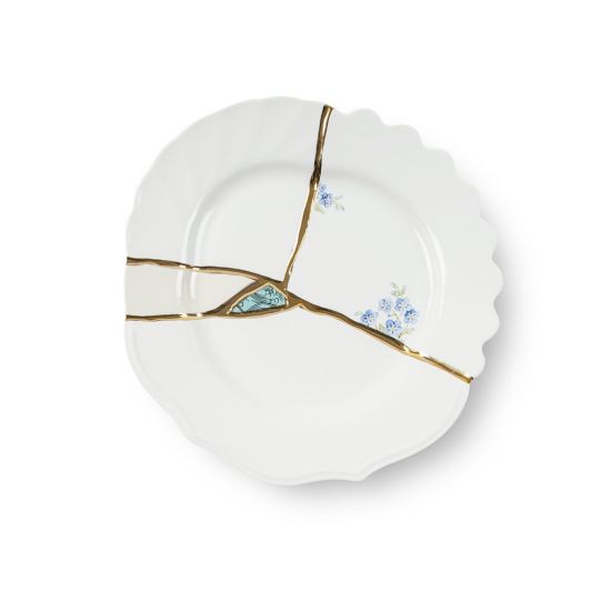 Десертная тарелка 21 см., Seletti, 09603 Kintsugi n'3 Dessert Plate d.21