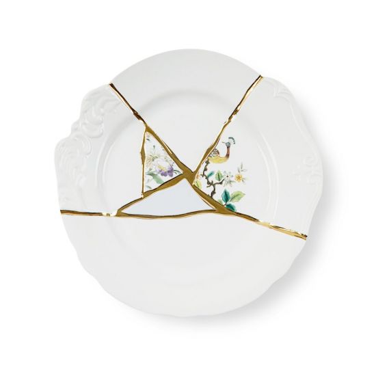Обеденная тарелка 27,5 см., Seletti, 09612 Kintsugi n'2 Dinner Plate d.27