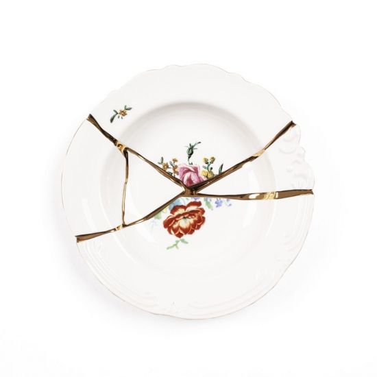 Глубокая тарелка суп - паста Seletti, 9622 Kintsugi n'2 Soup Bowl d.22