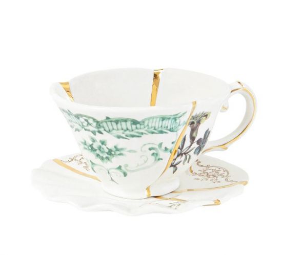 Чайная пара 200 мл., Seletti, 09649 Kintsugi Tea set #3
