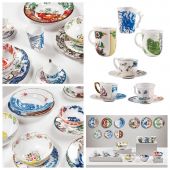 Чайная пара Seletti, 09171 Hybrid Teacup with saucer Kerma