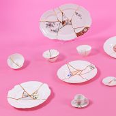 Обеденная тарелка 27,5 см., Seletti, 09613 Kintsugi n'3 Dinner Plate d.27