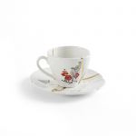 Кофейная пара 70 мл., Seletti, 09642 Kintsugi n'2 Coffee cup with saucer